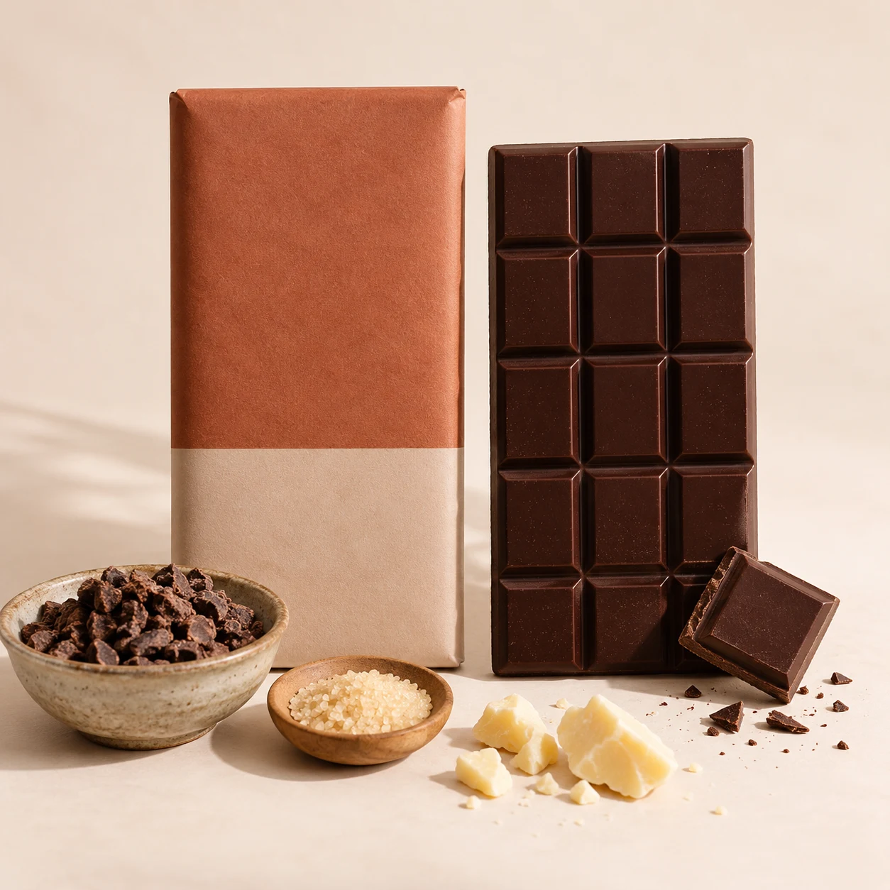 Dark chocolate bar